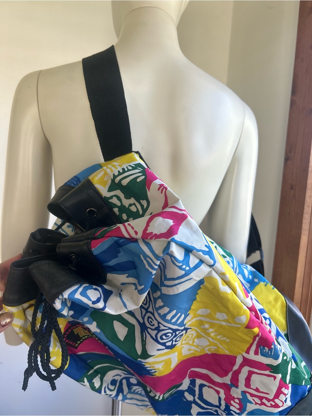 TA Colorblock Drawstring Backpack - Multicolor - Picture 2 of 9